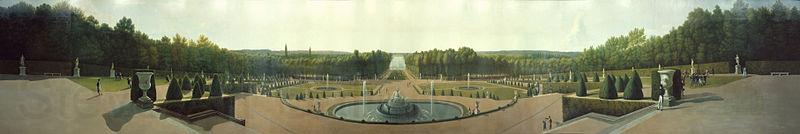 John Vanderlyn Panoramic View of the Palace and Gardens of Versailles